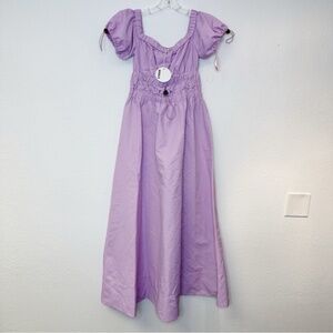 Staud Vine Lavender Off The Shoulder Maxi Dress New With Tags Small